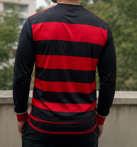 Camisa Flamengo 2026 Manga Longa – Modelo Torcedor 🔴⚫